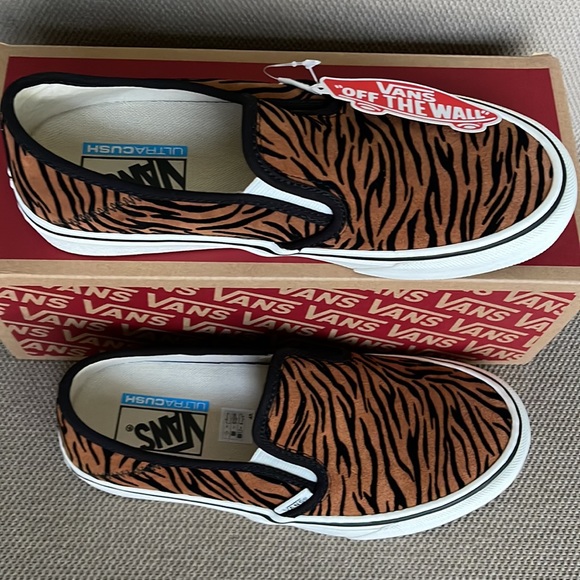 Vans Slip-On Safari Animal Stripes Black Marshmallow WMNS - Picture 3 of 16